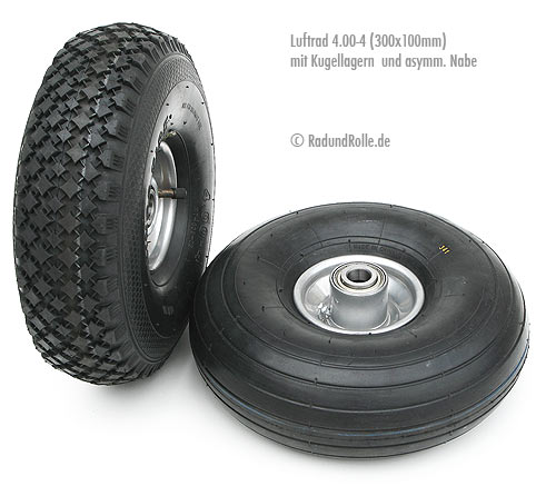 Luftrad Reifen Laufrad 4.00-4 300x100mm