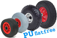 Pannensichere PU-Räder in vielen Größen und Ausführungen